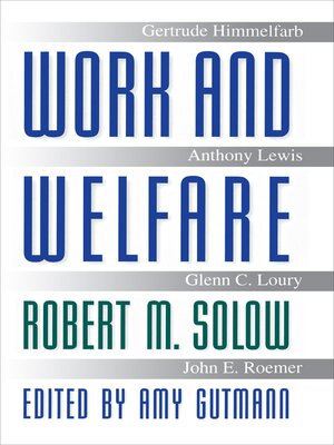 cover image of Work and Welfare